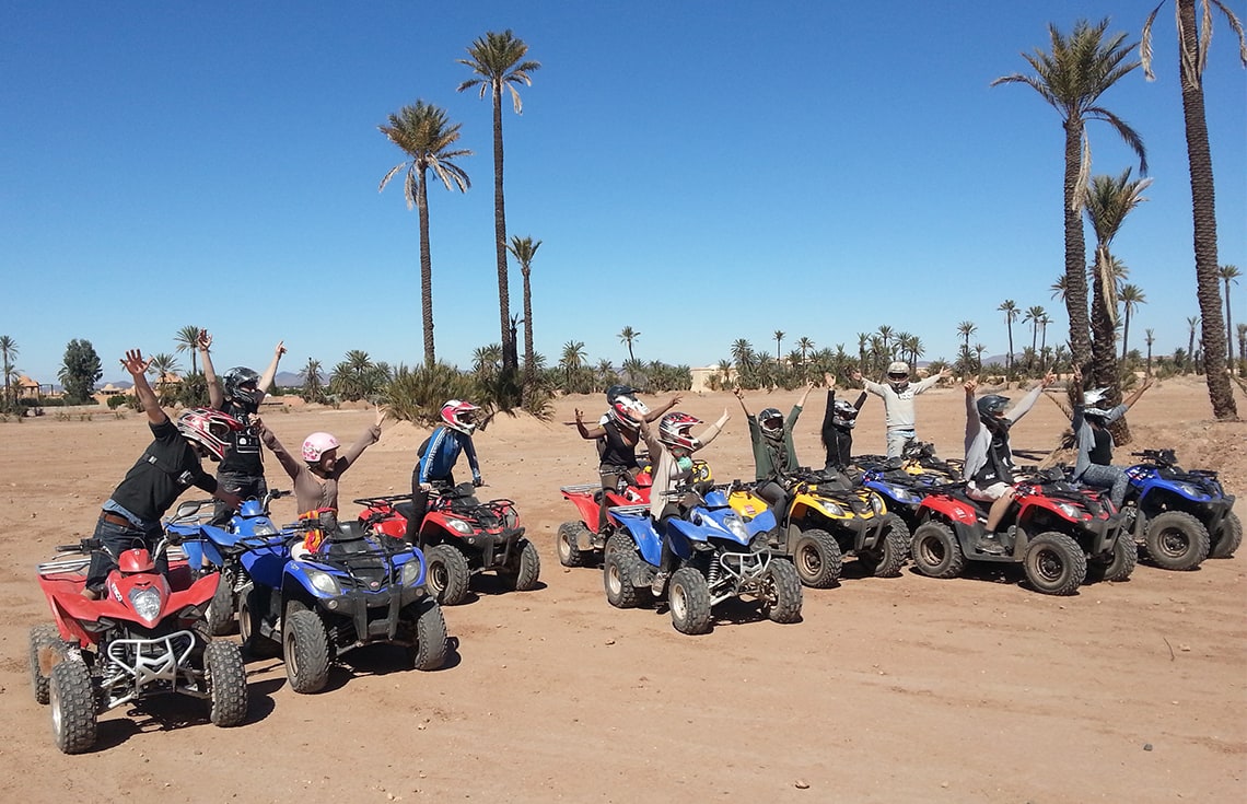 Quad dans la Palmeraie