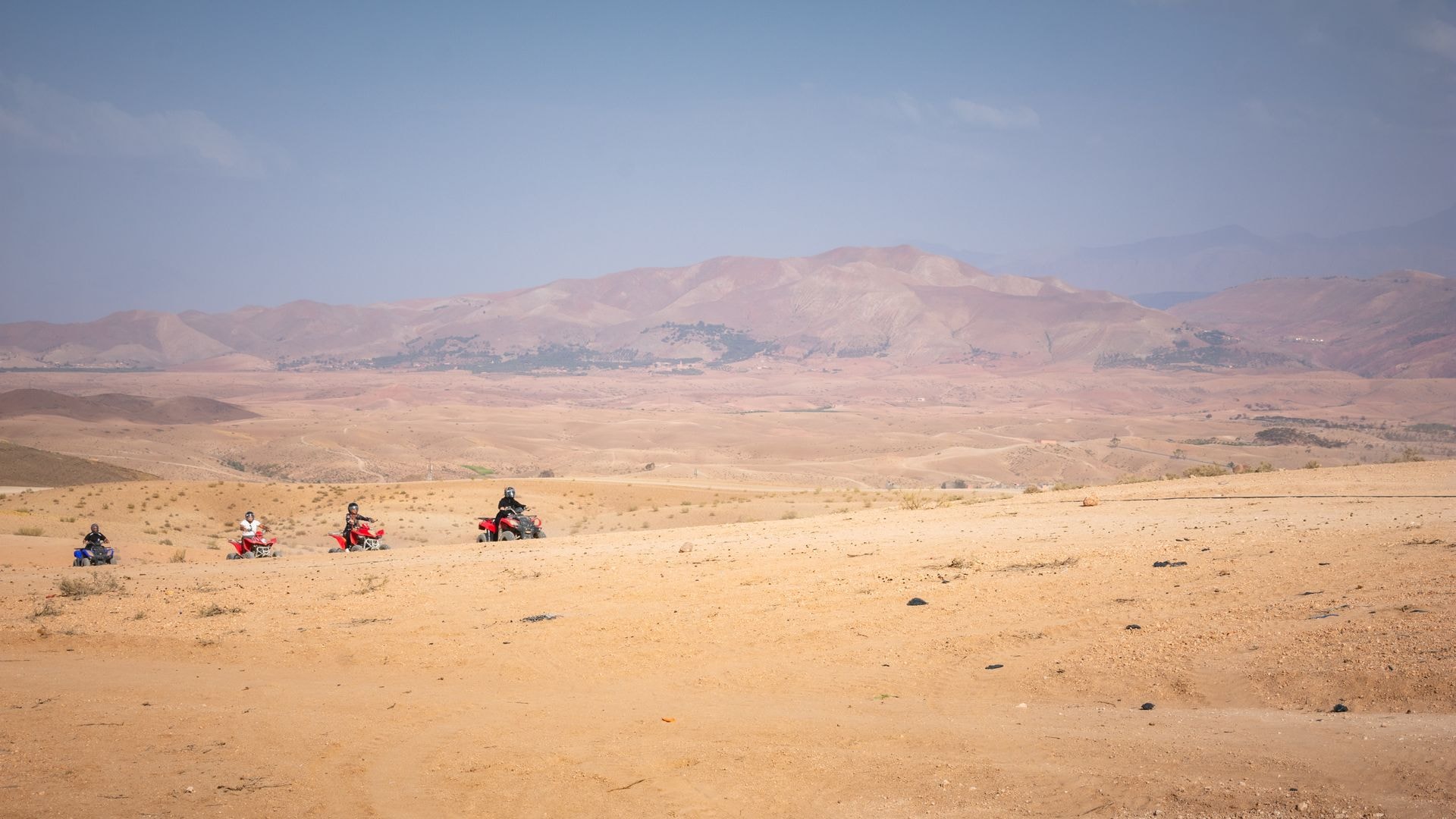 Quad dans le désert d’Agafay