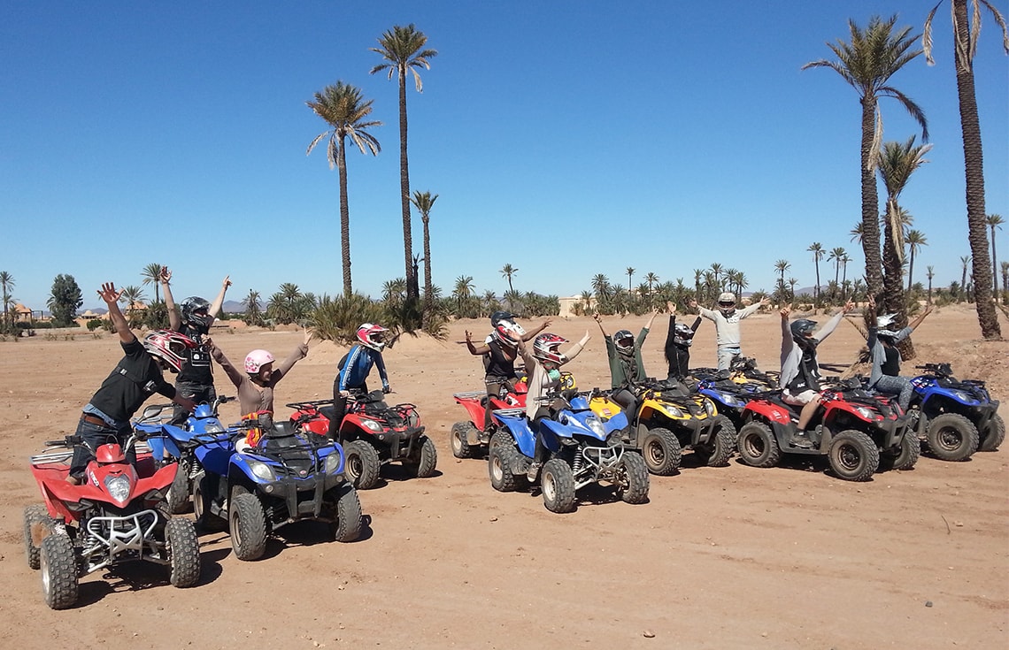 Quad dans la Palmeraie