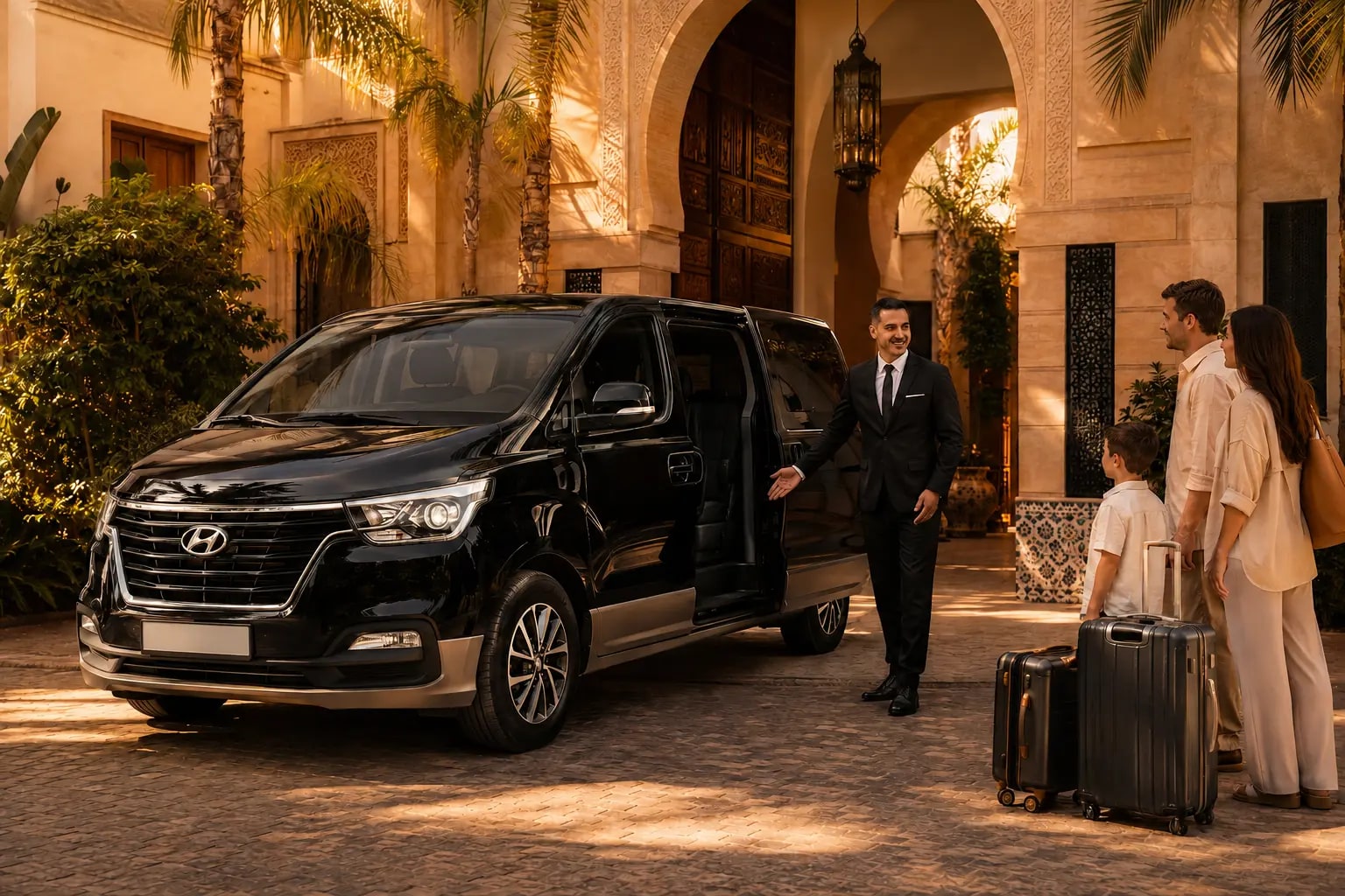Chauffeur MarocRide au volant du Hyundai H-1